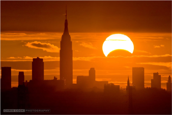 Eclissi solare su New York